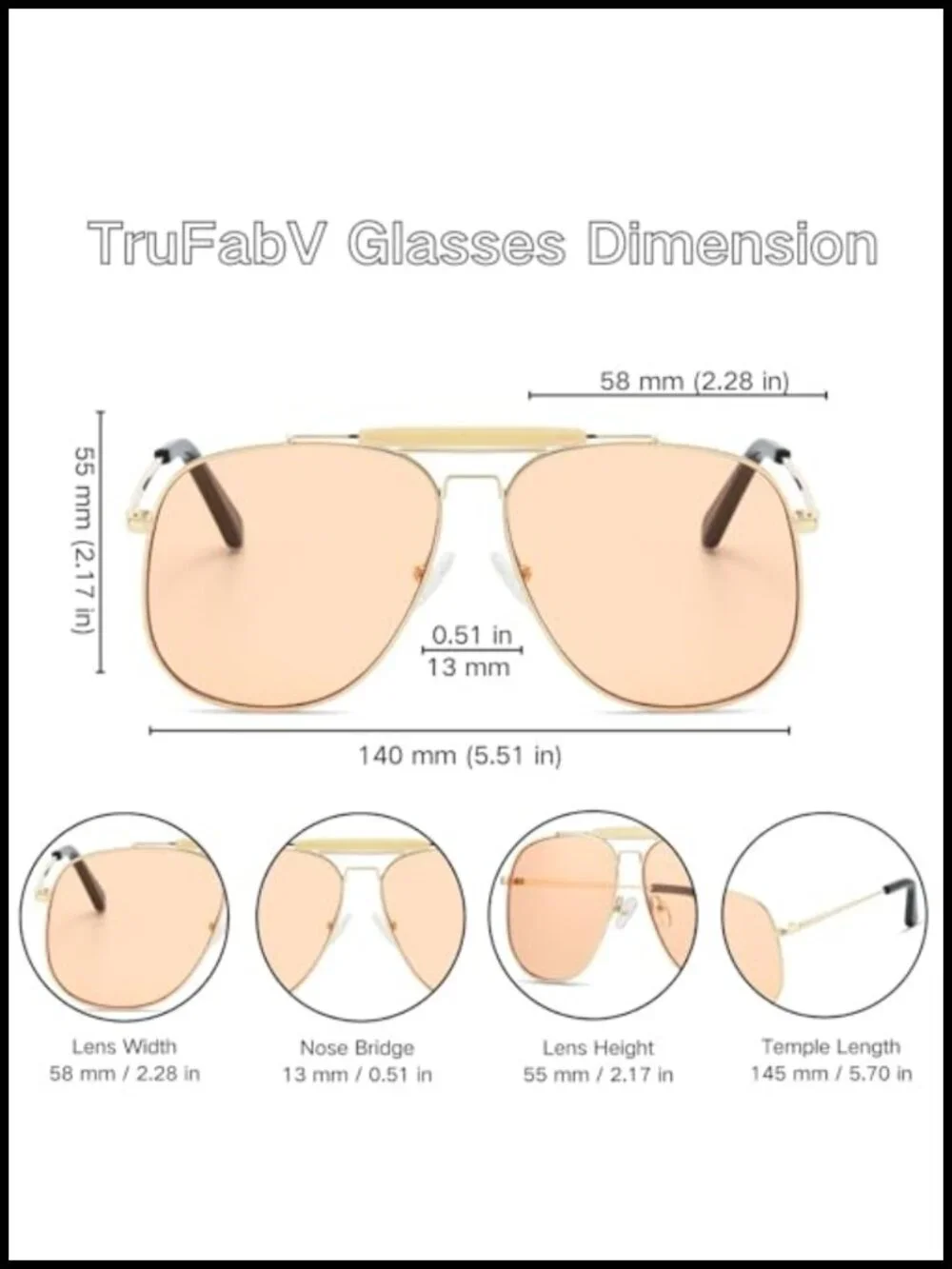 Retro 70s Aviator Sunglasses Square Vintage Metal Frame UV400